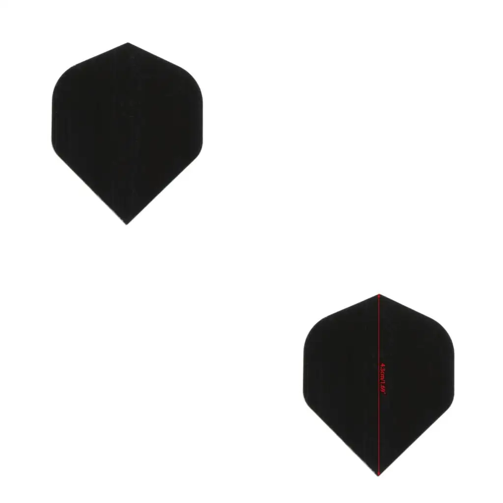 Q39E 30 Pcs High Quality Simple Black PET Flights