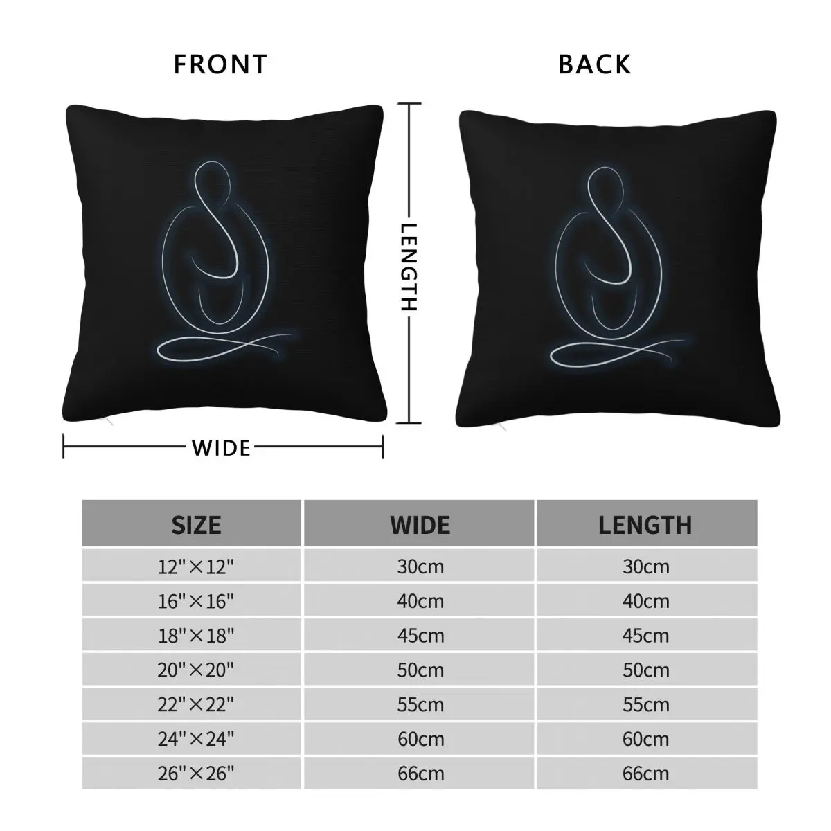 Power Of The Light Islamic Square Pillowcase Polyester Linen Velvet Printed Zip Decor Pillow Case Sofa Seater 45x45