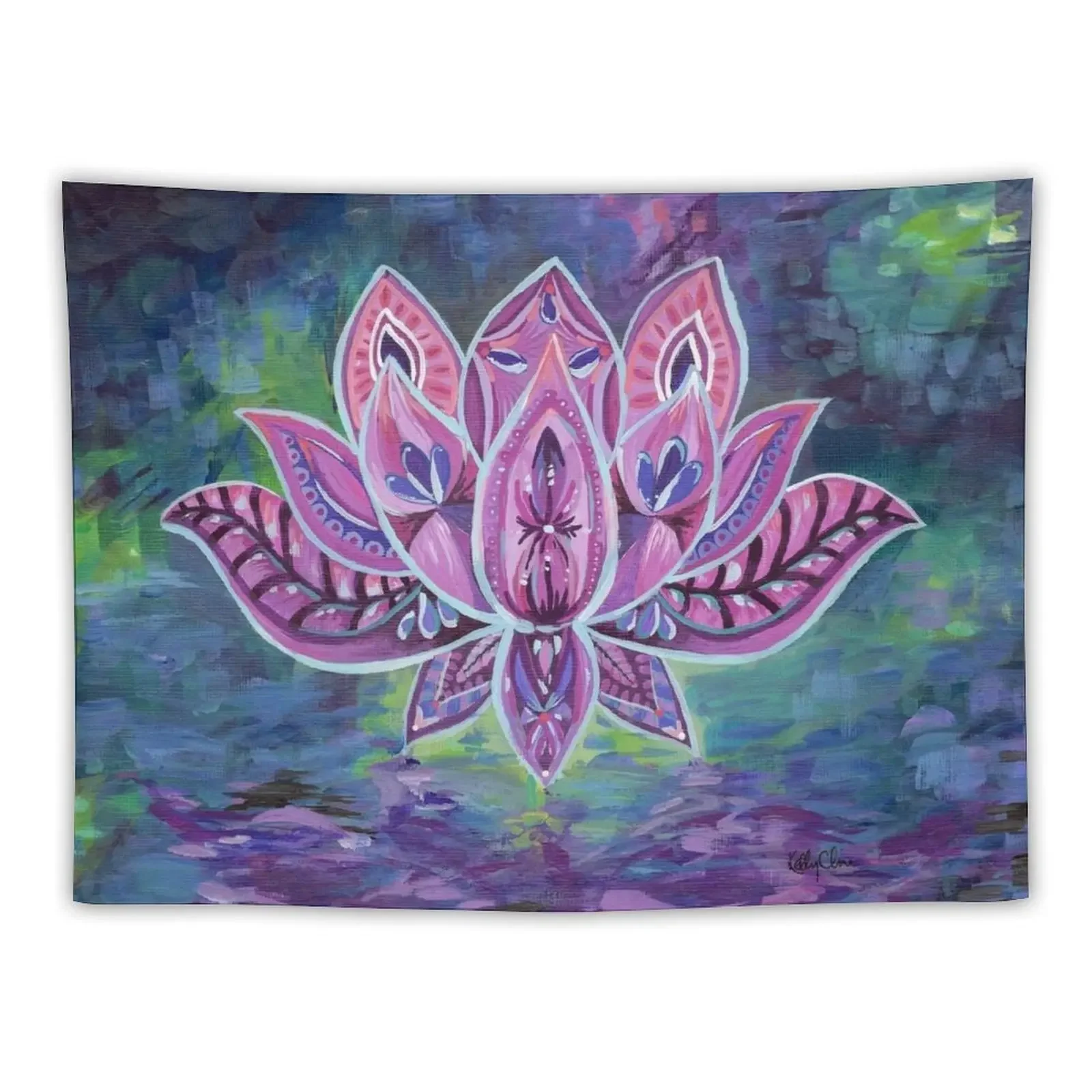 

Purple Lotus Tapestry Anime Decor Wall Tapestries Wall Carpet Tapestry