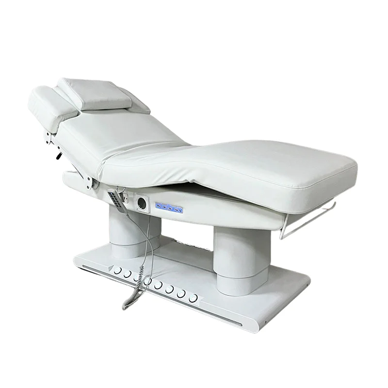 

Electric Beauty Bed, 3 Motor PU Leather Adjustable Massage Table, 250kg Load Capacity Lash Facial Spa Bed, Salon Furniture