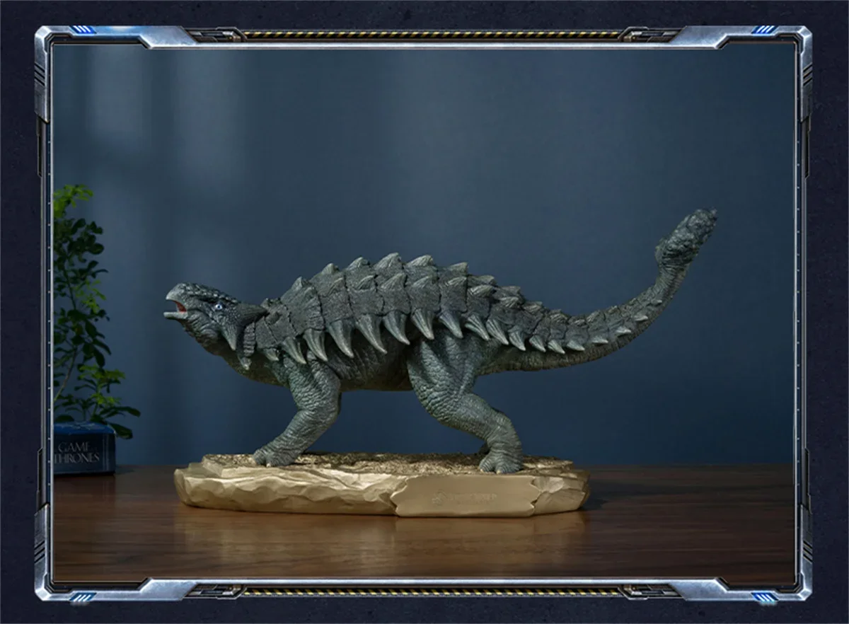 TONGSHIFU 1/20 Ankylosaurus Model Brass Dinosaur Statue Animal Collector Ankylosauridae GK Decoration Adult Photography Props