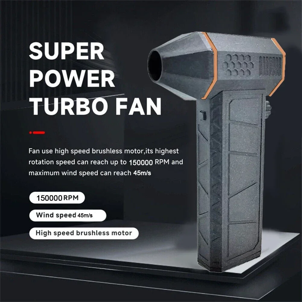 

Jet Blower Super Jet Fan Turbofan Type-C Cable 150000 RPM 3-5 Hours Blower Violent Brushless Mini Jet Blower New