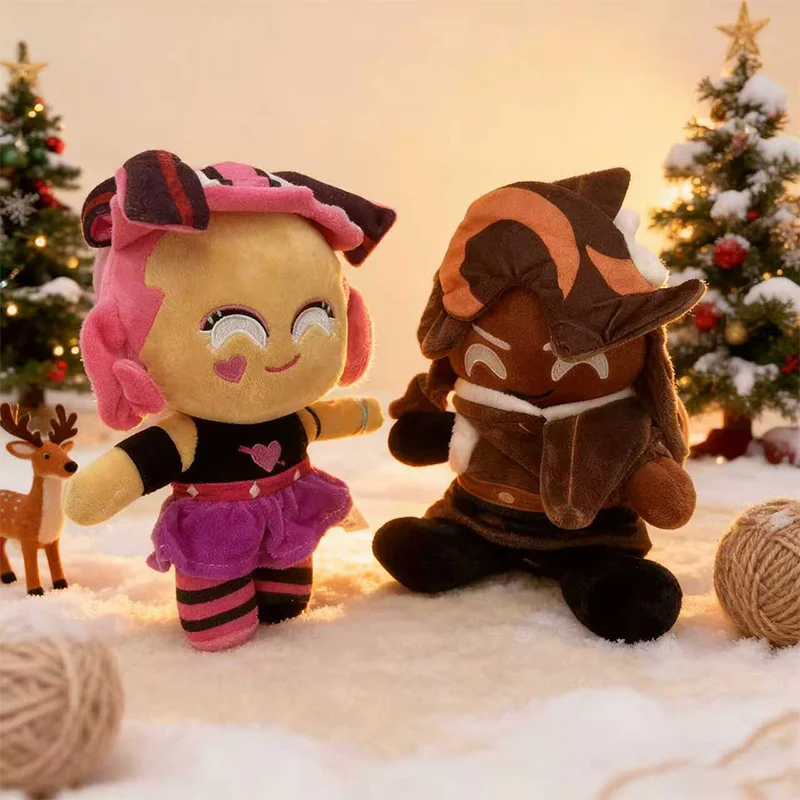 25CM Cute Cartoon Anime Game Cookie Run Kingdom Figure Plush Toy Soft Game Peripheral Pillow Accompany Kid Friend Birthday Gift