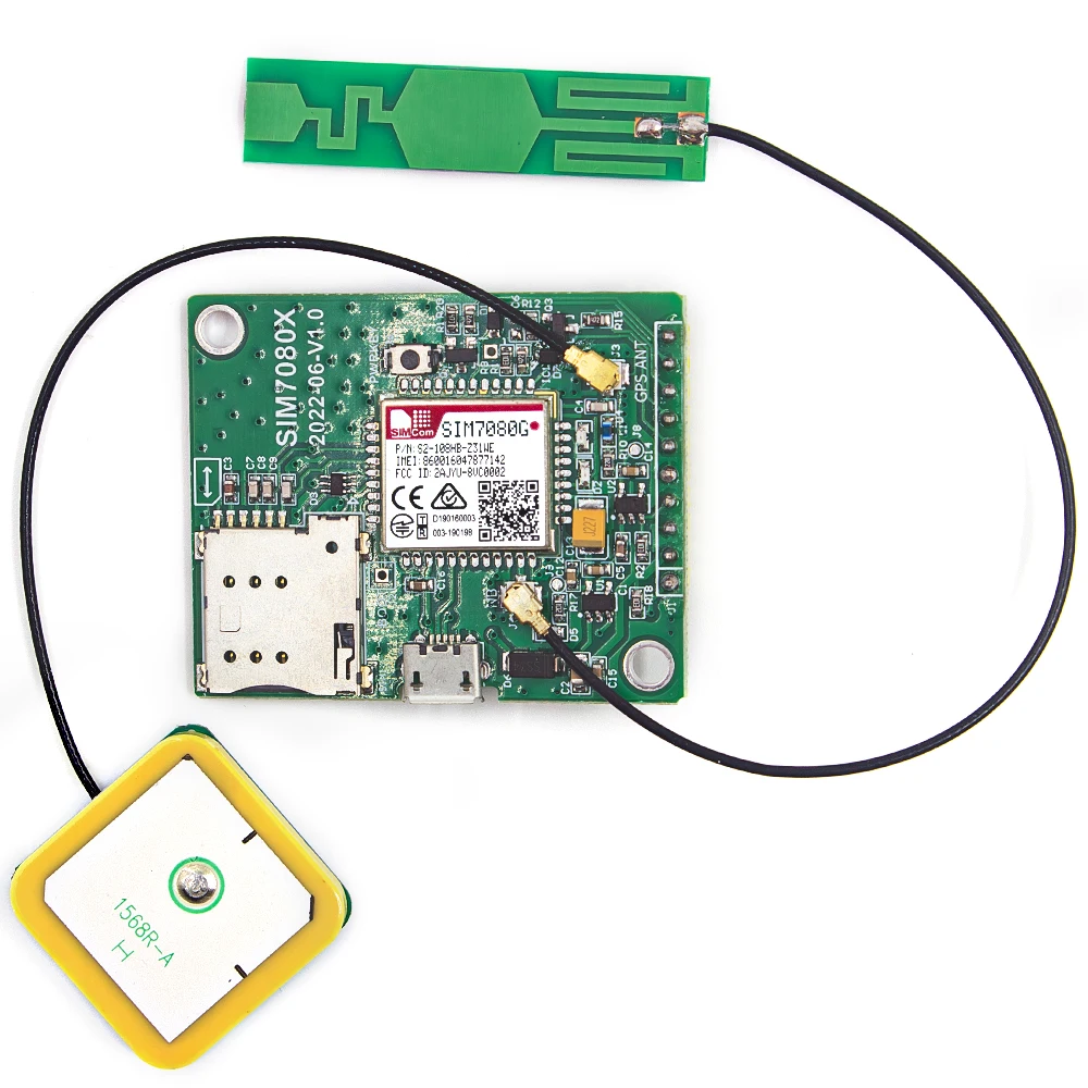 Carte de développement de module multi-bandes SIMCOM SIM7080G CAT-M et NB-IoT avec antenne GNSS intégrée CA-L01 4G CAT1 CA-G01