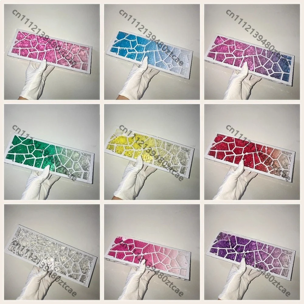 For 60 Custom Gradient Base Plate, Hollow Transparent Shell Uniform Light Plate 60% Mechanical Keyboard Case Accessories