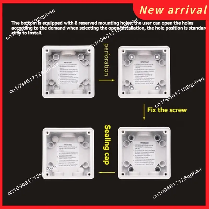 N89R Interruttore impermeabile Isolatore di alimentazione esterno Interruttore on-off Presa interruttore di controllo rotativo antipolvere con accessori (3P40A)