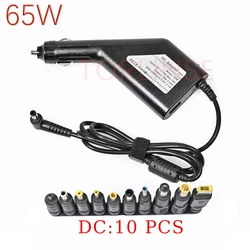 Car Charger 20V 3.25A 65W Universal Laptop Power Adapter Charger for Lenovo Asus Acer Dell HP Samsung Toshiba with 9 Connectors