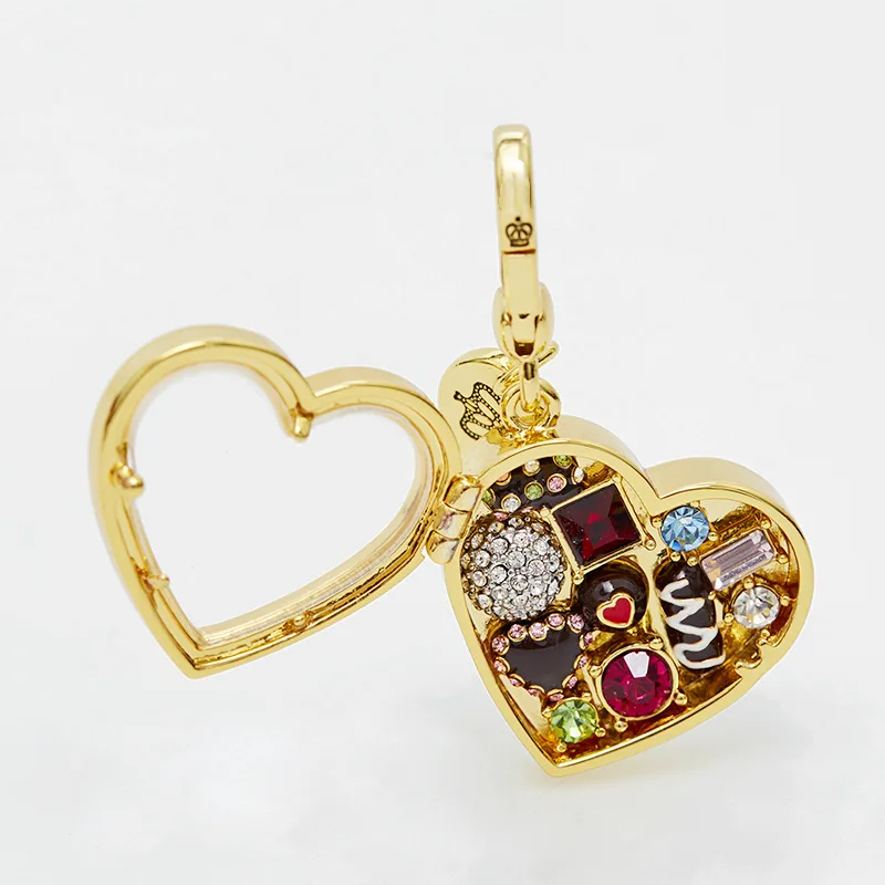 Transparent Open Love Chocolate Box Pendant