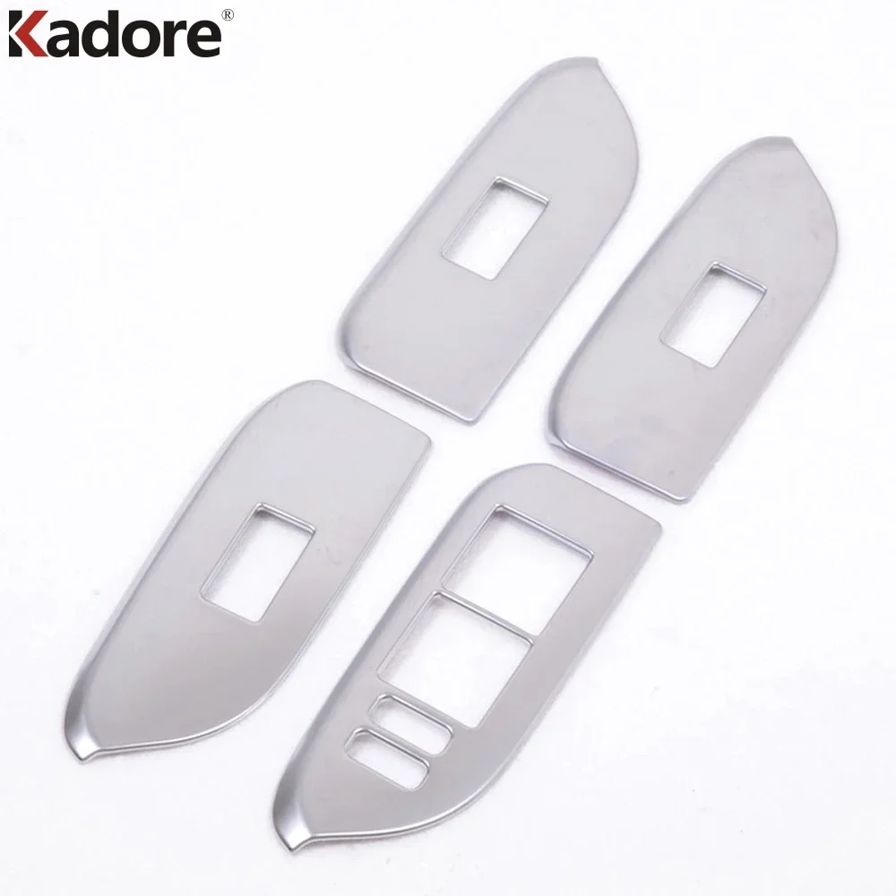 Car Inner Door Window Lift Switch Button Panel Cover Trim For Toyota Land Cruiser Prado 150 2014-2021 2022 Interior Accessories