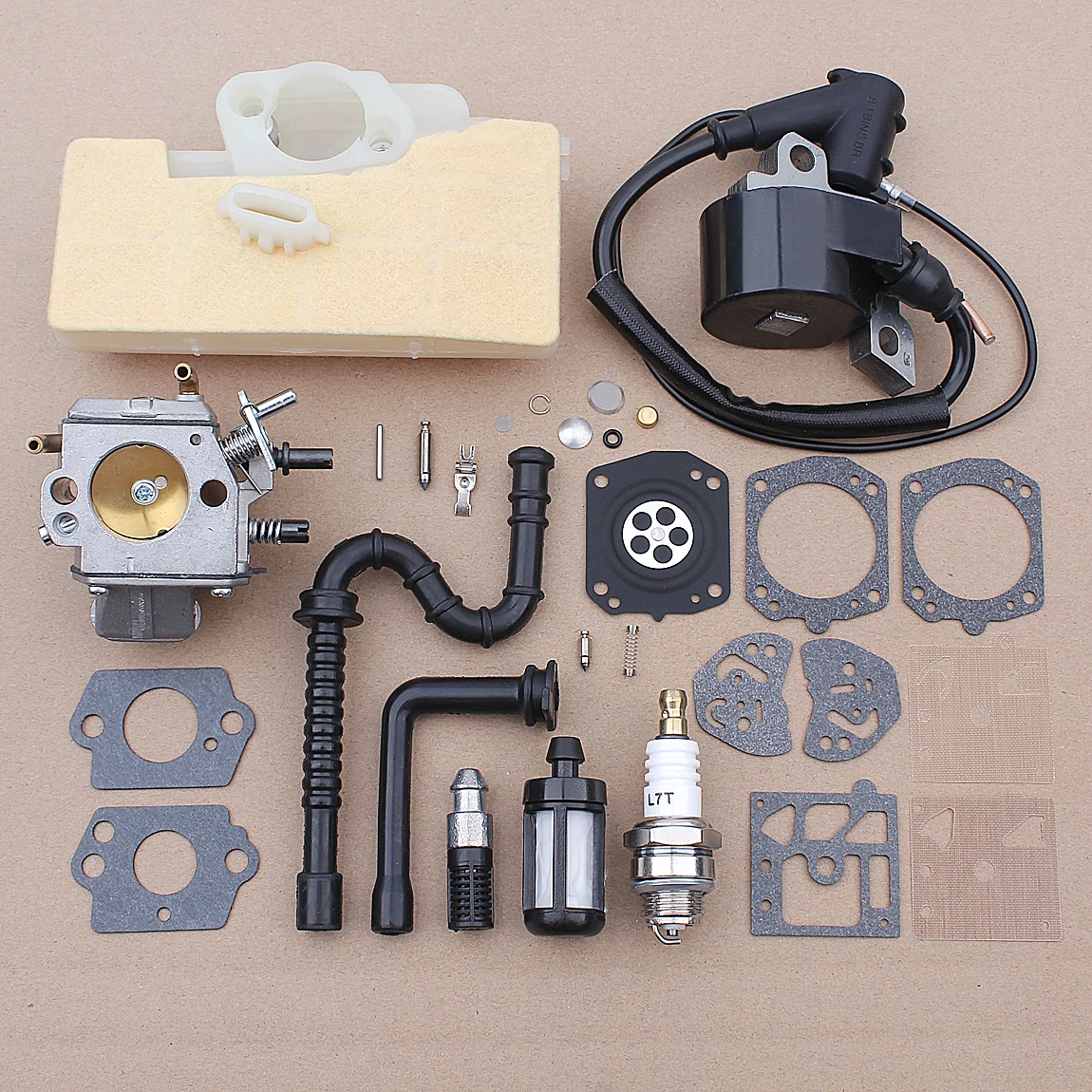 

Carburetor Ignition Coil Kit For Stihl MS390 039 Chainsaw Spare Tool Part Spark Plug Air Filter Carburetor Repair Kit