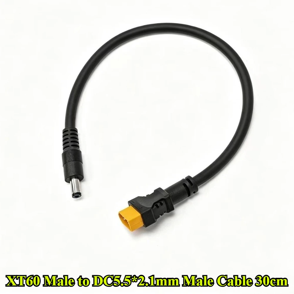 XT60 Plug Male Female To DC 5.5*2.1 / 5.5*2.5mm Connector Battery Charging Adapter Cable Length 30CM For RC Battery Charger