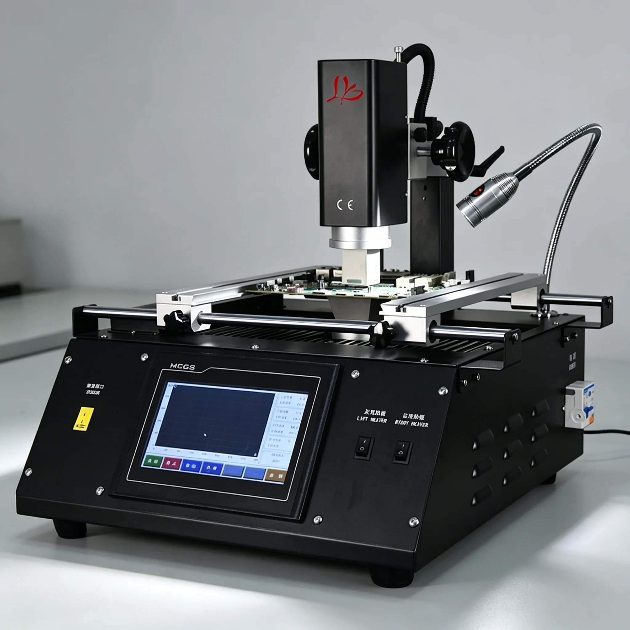 R5800 3 Zones Hot-Air BGA Rework Station 4800W Hot Air Welding Infrared Heating Solder Machine For Max PCB Size 370x325mm