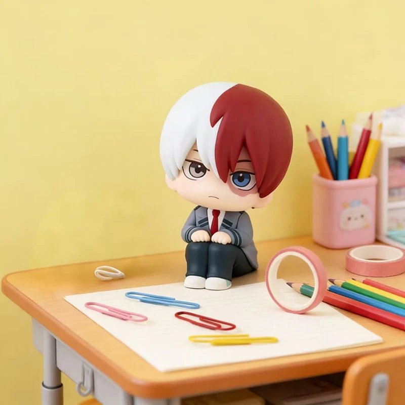 Heiße My Hero Academia Anime-Figur PVC Q-Version Bakugou Katsuki Midoriya Izuku Geschenk-Sammlerserie Modell Desktop-Ornament