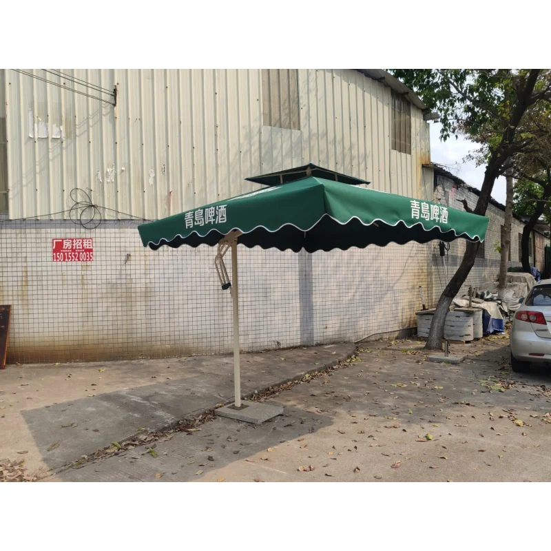 custom.Heavy Duty Outdoor Patio Straw Parasol Steel Frame and Polyester Base Pool Side Garden Courtyard Hospital or Warehous