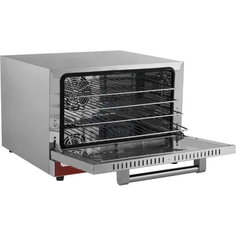 Horno comercial Kratos, horno de convección eléctrico para encimera de tamaño medio, capacidad para cuatro sartenes de hoja de tamaño medio, 120 V (29 M-002)