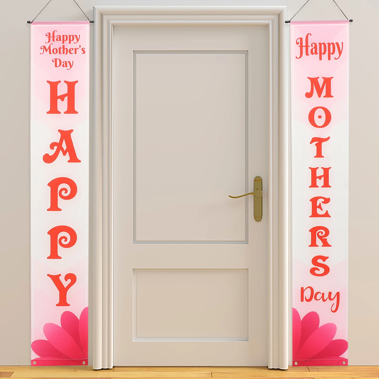 

Happy Mother's Banners Polyester Party Decoration Hanging Wall Banner Family Banner Mothers Day Supplies Decorations Parent