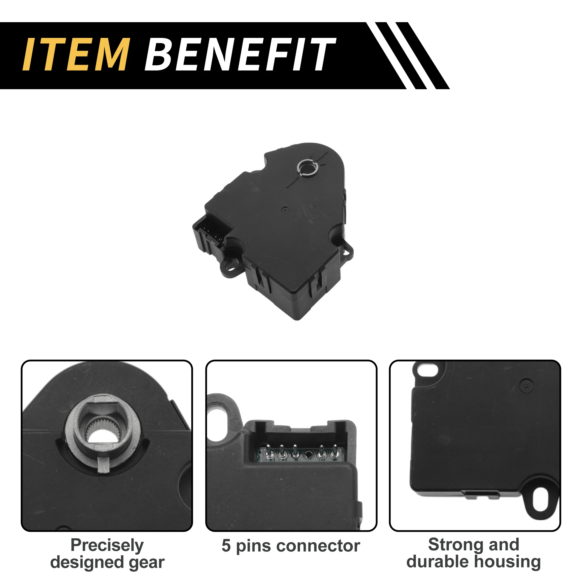 UXCELL HVAC Heater Blend Door Actuator for Chevrolet Trailblazer EXT 03-04 No.15887320