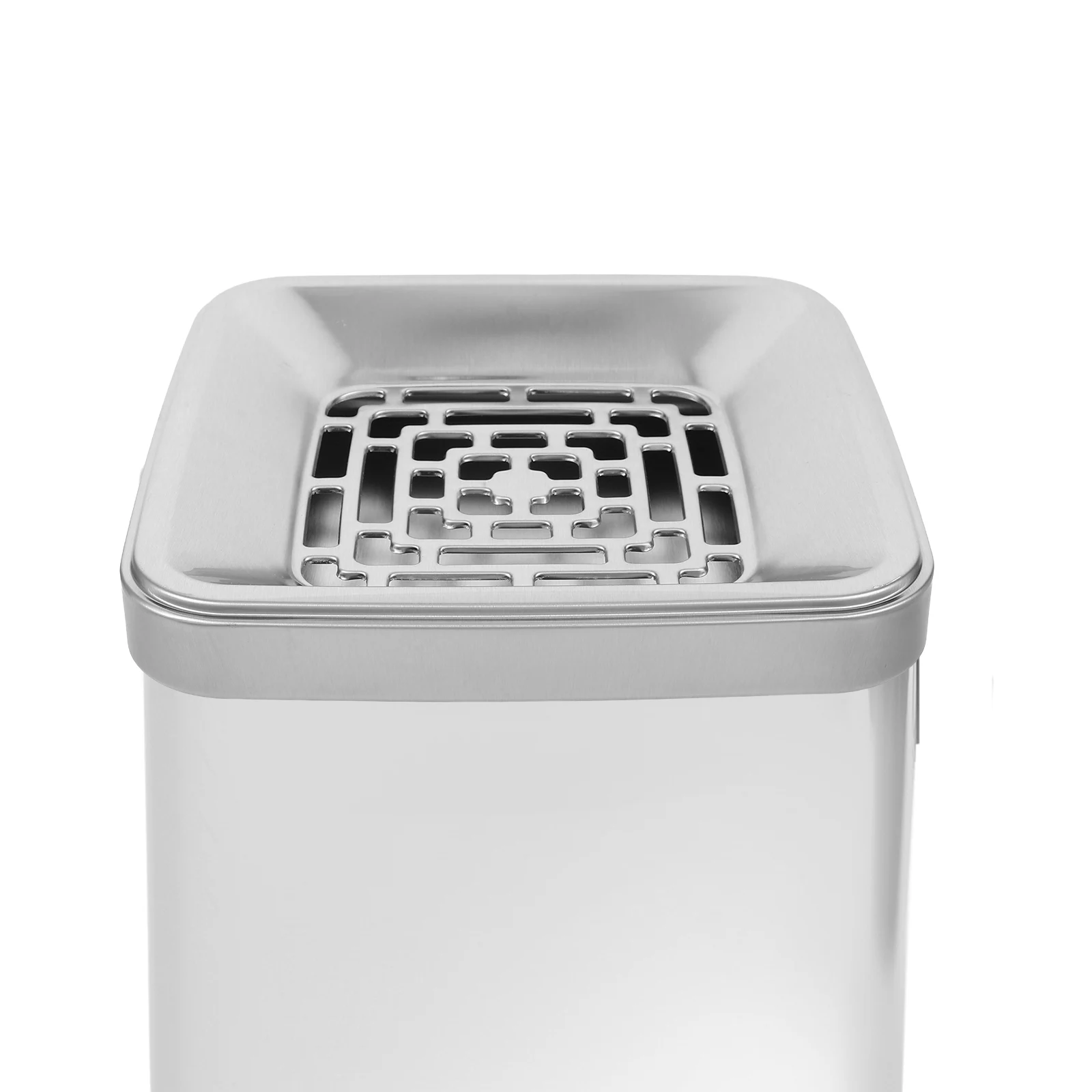 

1pc Stainless Steel Trash Can Lid Commercial Waste Container Replacement Outdoor Garbage Covers Metal Bin Lid Windproof