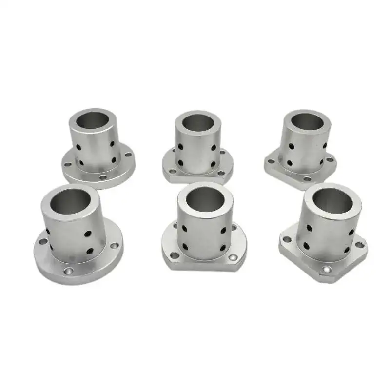 1Pcs Lengthening Guide Shaft Support Circular Flange Flat Optical Fixing Seat Hole Diameter 12mm 16mm 20mm 25mm 30mm