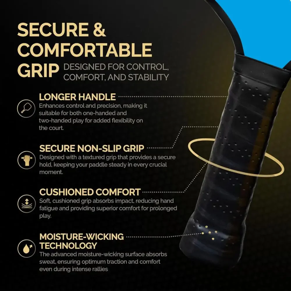 Pickleball مجداف مجموعة خفيفة الوزن الألياف الزجاجية 13 مللي متر العسل الأساسية مضرب دائم مع كرات حقيبة شريط لحام رسائل الحب الإبداعية #4