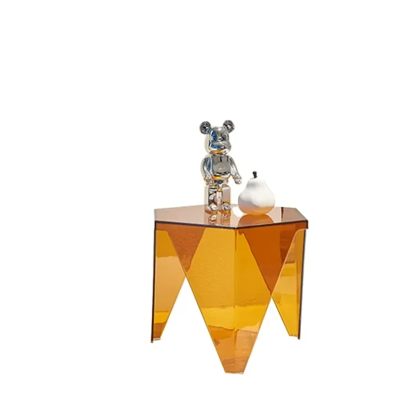 Nordic household transparent acrylic small coffee table crystal creative living room table