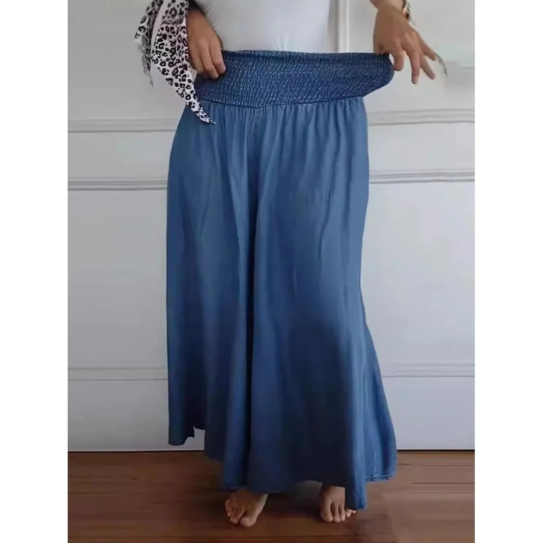 

Женские свободные брюки Faion с эластичным поясом, длинные брюки-кэки, осень 2025, повседневные широкие брюки для женщин