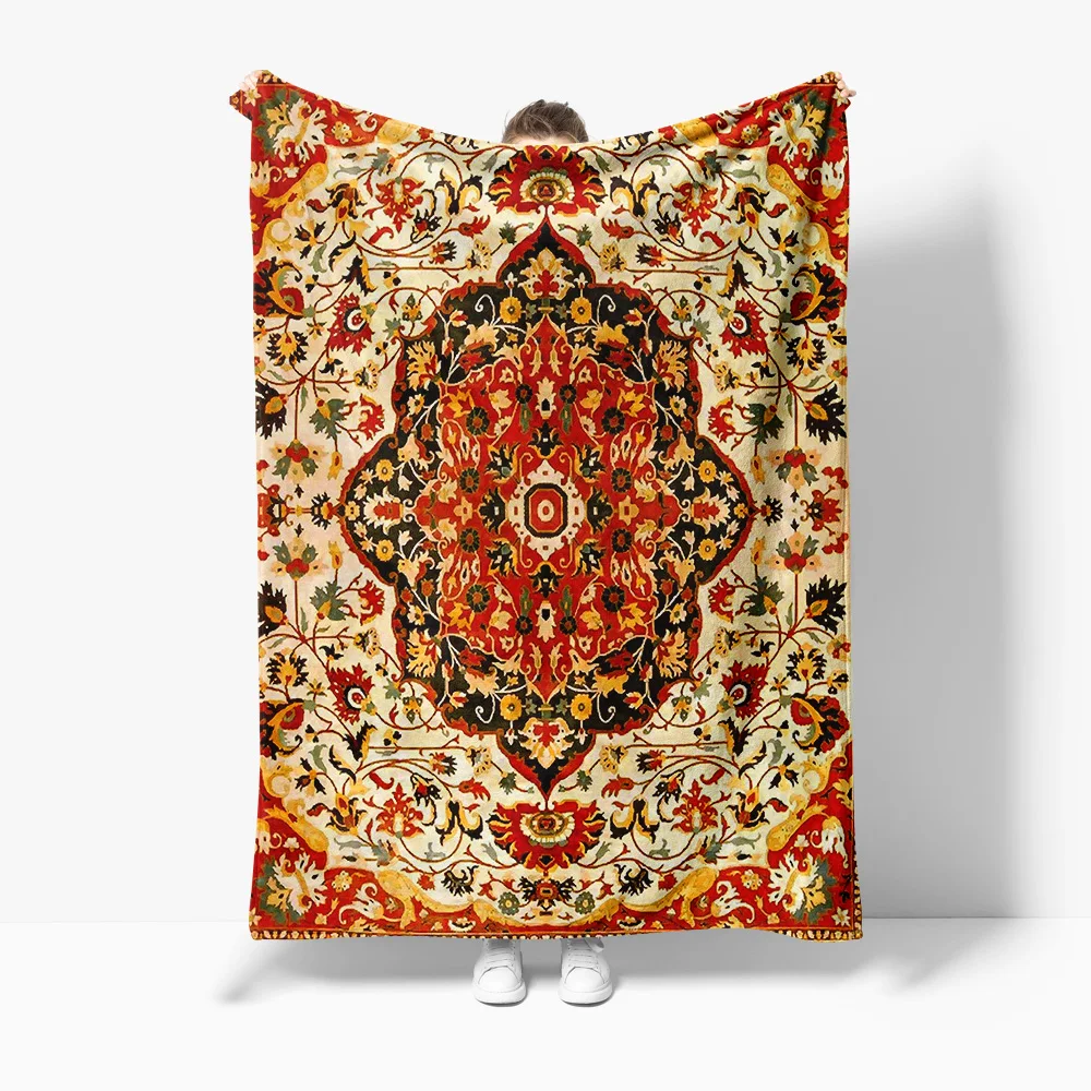 

Ковер в персидском стиле, традиционный этнический шерстяной напольный ковер, домашний декор, чехол для подушки, покрывало