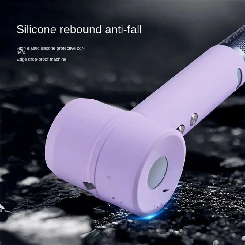 【HIGH GRADE】For Laifen LF03/SE Hair Dryer Protective Sleeve Anti-Scratch Travel Silicone Replacement Hair Dryer Cover Purple