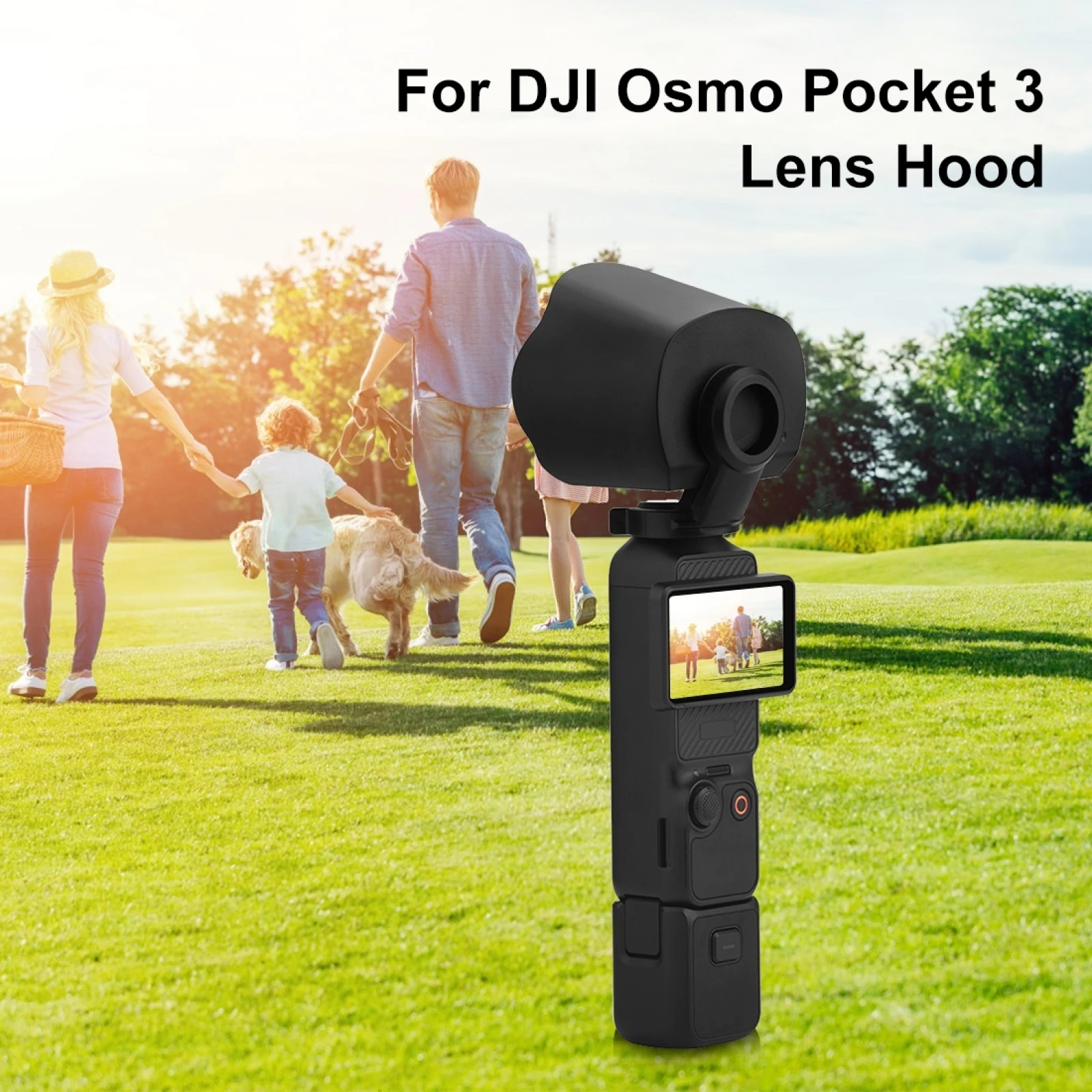 For DJI OSMO Pocket 3 Sunshade Lens Protective Cover Hood Accessories