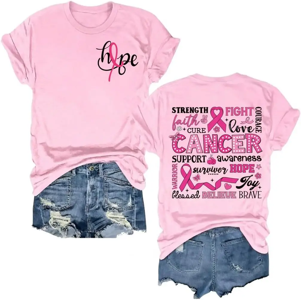 Breast Cancer Shirts for Women Breast Cancer Awareness Shirt in October We Wear Pink Shirt Survivor Gifts