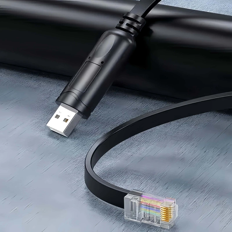 1.8 متر FTDI رقاقة FT232R كابل وحدة التحكم USB نوع-A ذكر إلى RJ45 8P8C جاك التمديد لمعدات الشبكة Cisco Huawei H3C Tengda