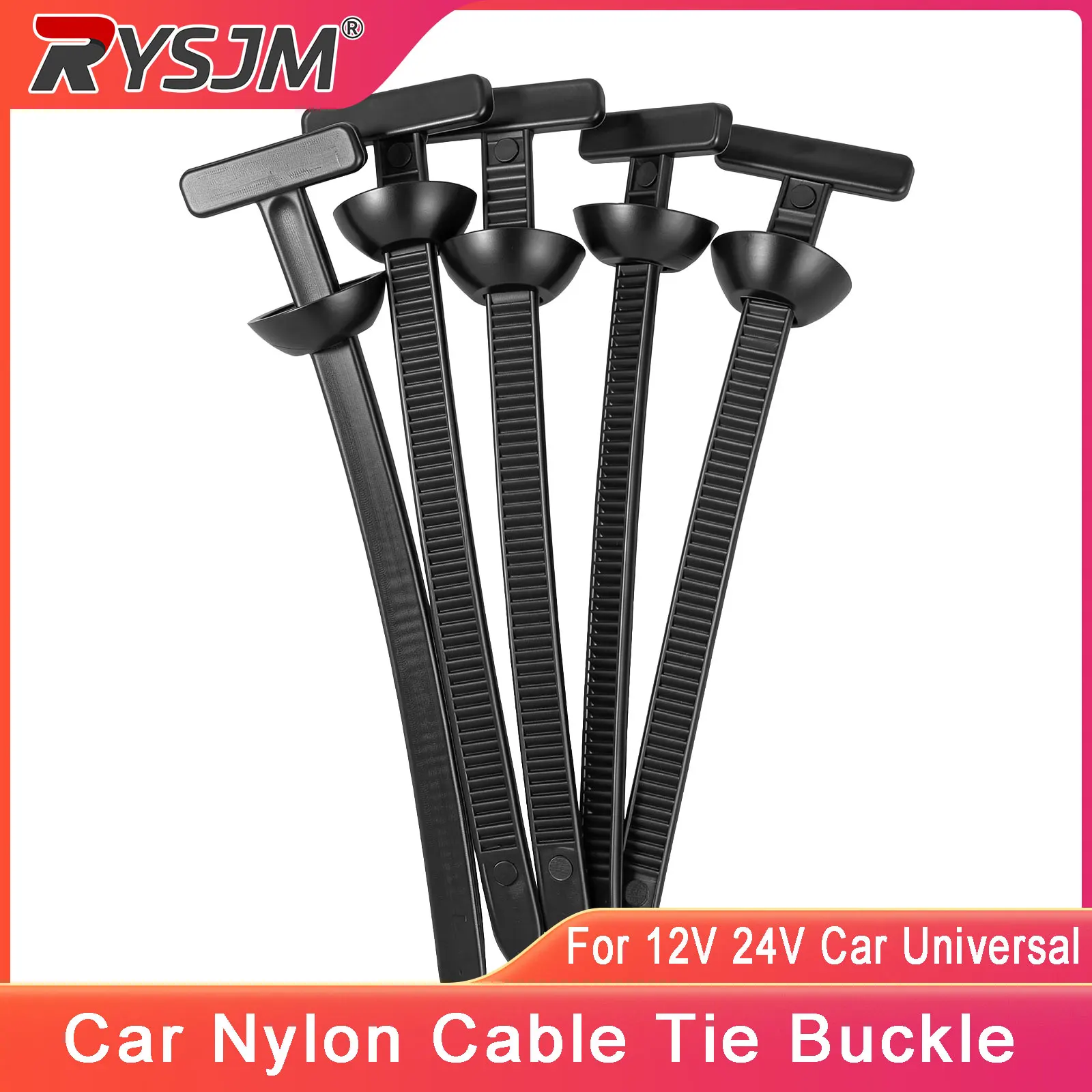 Presilhas de Cabo para Carro, Fivelas Universais de Fixação Automotiva, Clipe de Substituição de Parafuso, Presilhas de Nylon Resistentes para Carro, Acessórios Automotivos