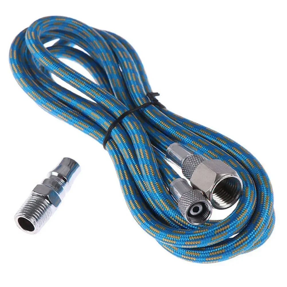 Ideal Airbrush Hose Nylon Braided Stretches 5 9ft Quick On/off Standard 1/8 Connectors Enhances Airbrushing Experience