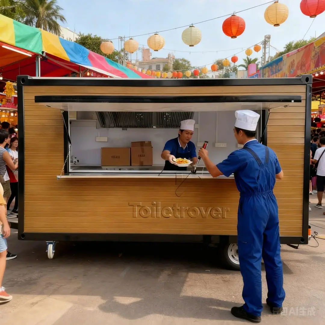 

Multi-functional Food Vending Cart, It's never idle the Multi-functional Cart, Help You Eat More