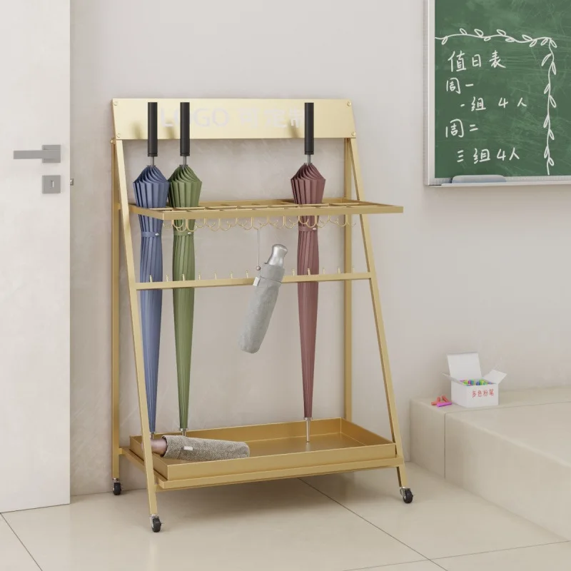 Umbrella stand Multifunctional umbrella hanging artifact at the door of the home Creative umbrella bucket Col