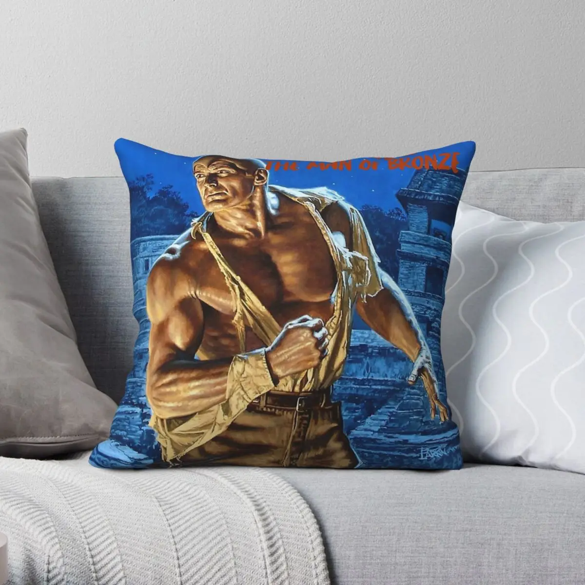 Doc Savage The Man Of Bronze 2 Square Pillowcase Polyester Linen Velvet Pattern Zip Decorative Home Cushion Cover Wholesale