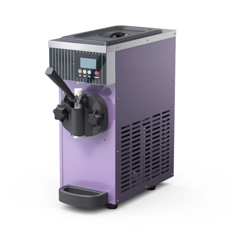 ZB‑BQL268 Commercial Soft‑Serve Ice Cream Machine, Small Vertical & Countertop 3‑Flavor Cone Yogurt Maker