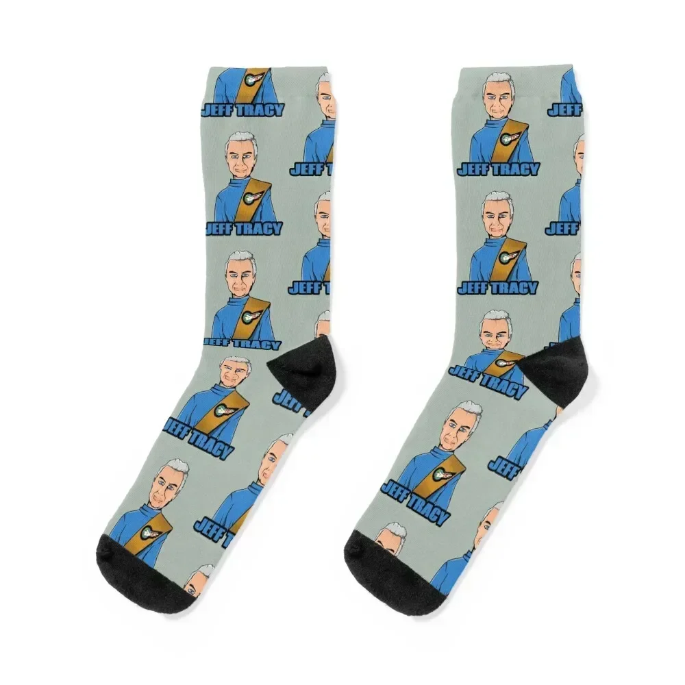 

Jeff Tracy Thunderbirds Socks Thermal man winter man men cotton high quality Socks Men Women's