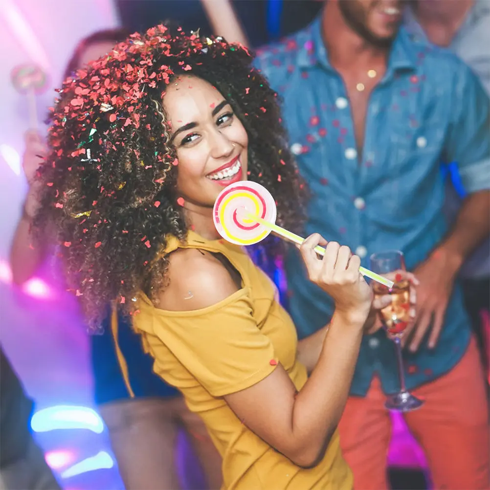 

4 комплекта светящихся палочек-леденцов: яркие украшения для вечеринок, для детей и взрослых, для новогодних танцев и спортивных мероприятий, аксессуары для светящихся палочек