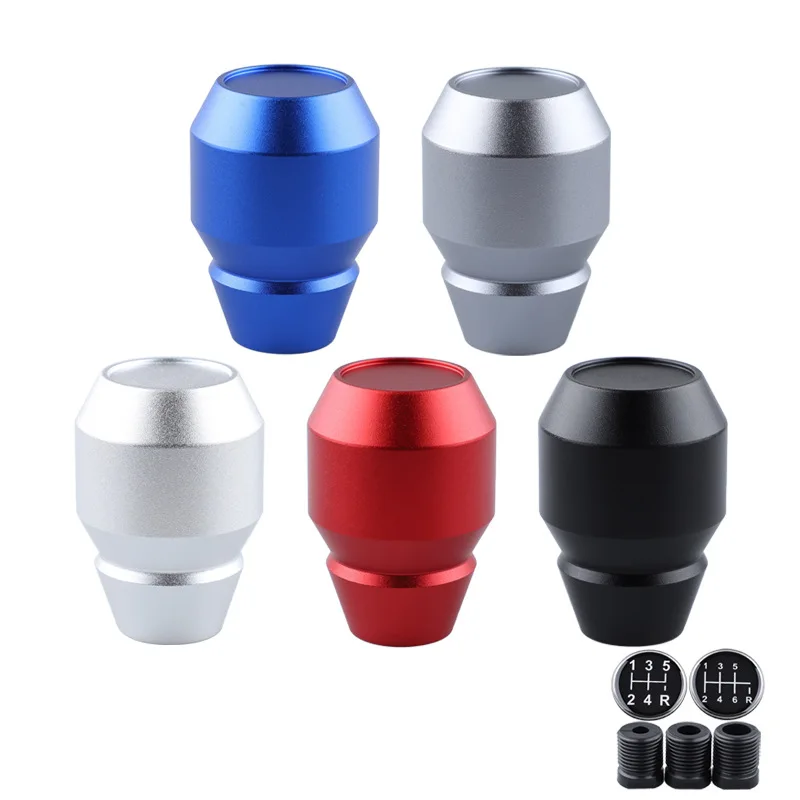 

5 Speed Car Aluminum Gear Shift Knob Auto Manual Transmission Shifter Head Stick Handle Lever AT MT