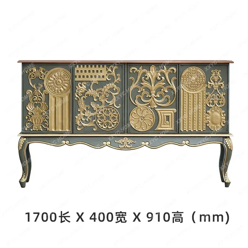 

XX light luxury solid wood porch cabinet, home partition decoration cabinet, foyer storage storage side cabinet