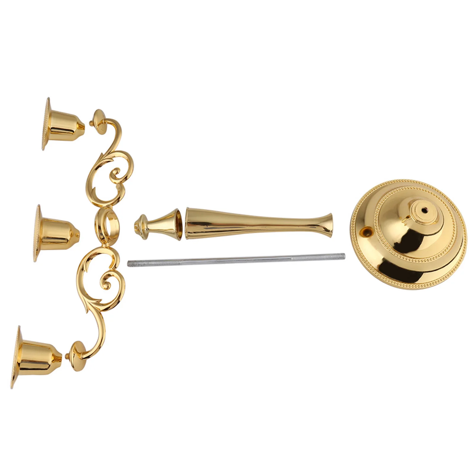 3 Arms Candle Holder European Style Vintage Metal Candelabra Candle Stands Candlestick for Home Party Wedding Decoration