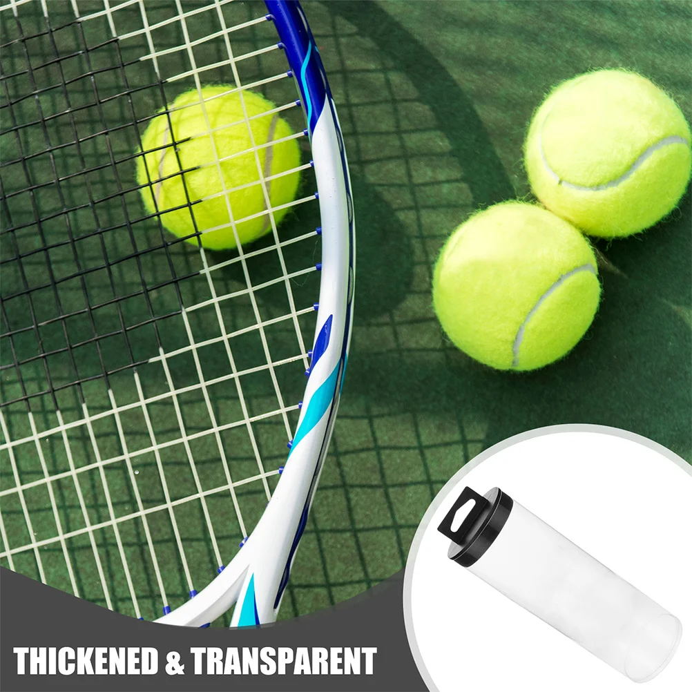 3 قطع من أنبوب كرة التنس الشفاف، حاوية تخزين كرة البيسبول، غطاء مقاوم للغبار لتنظيم الرياضة، حامل كرة محمول شفاف