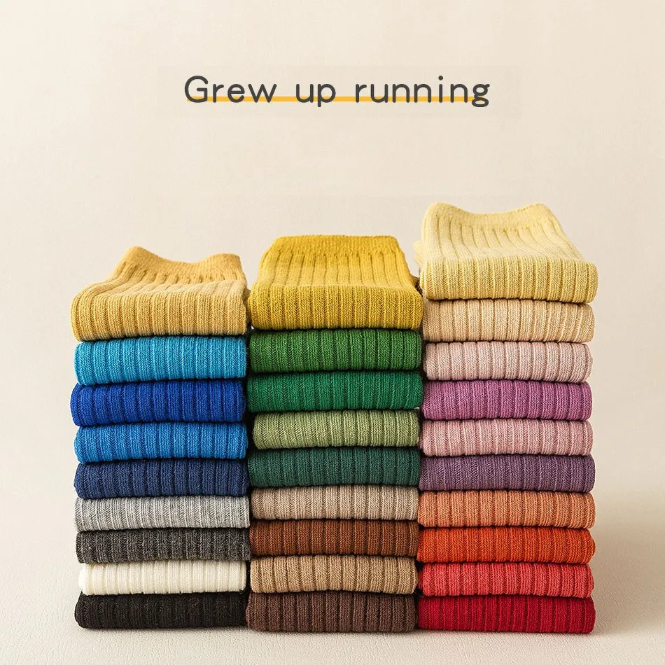 جوارب الطفل الرضع محبوك مضلع الجوارب الوليد الأبيض تمتد قيعان طفل الراحة القطن جوارب طويلة الأساسية طماق 0-8T