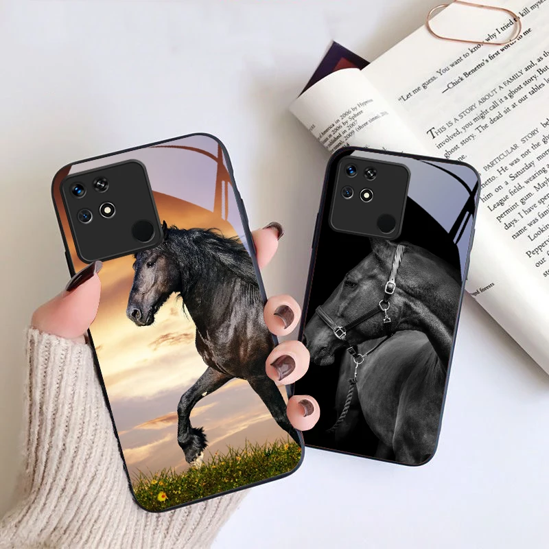 Рисунок 4 - Белая лошадь Черный для Redmi 14C