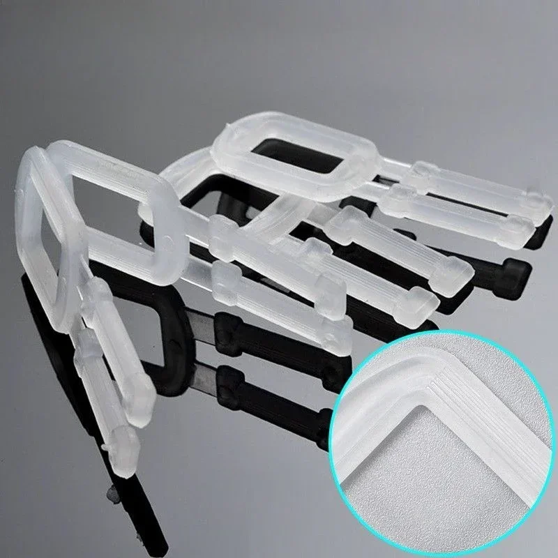 500pcs 100/ Manually Tighten Hasp PP Environmentally Friendly Plastic Package Buckle Double Sided Anti Slip Locking Fixed Hasps