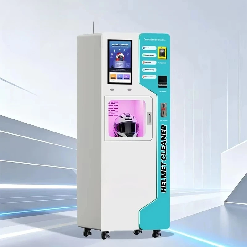 Customize Automatic Machine for Cleaning Helmets Helmet Cleaning Vending Machine Contactless