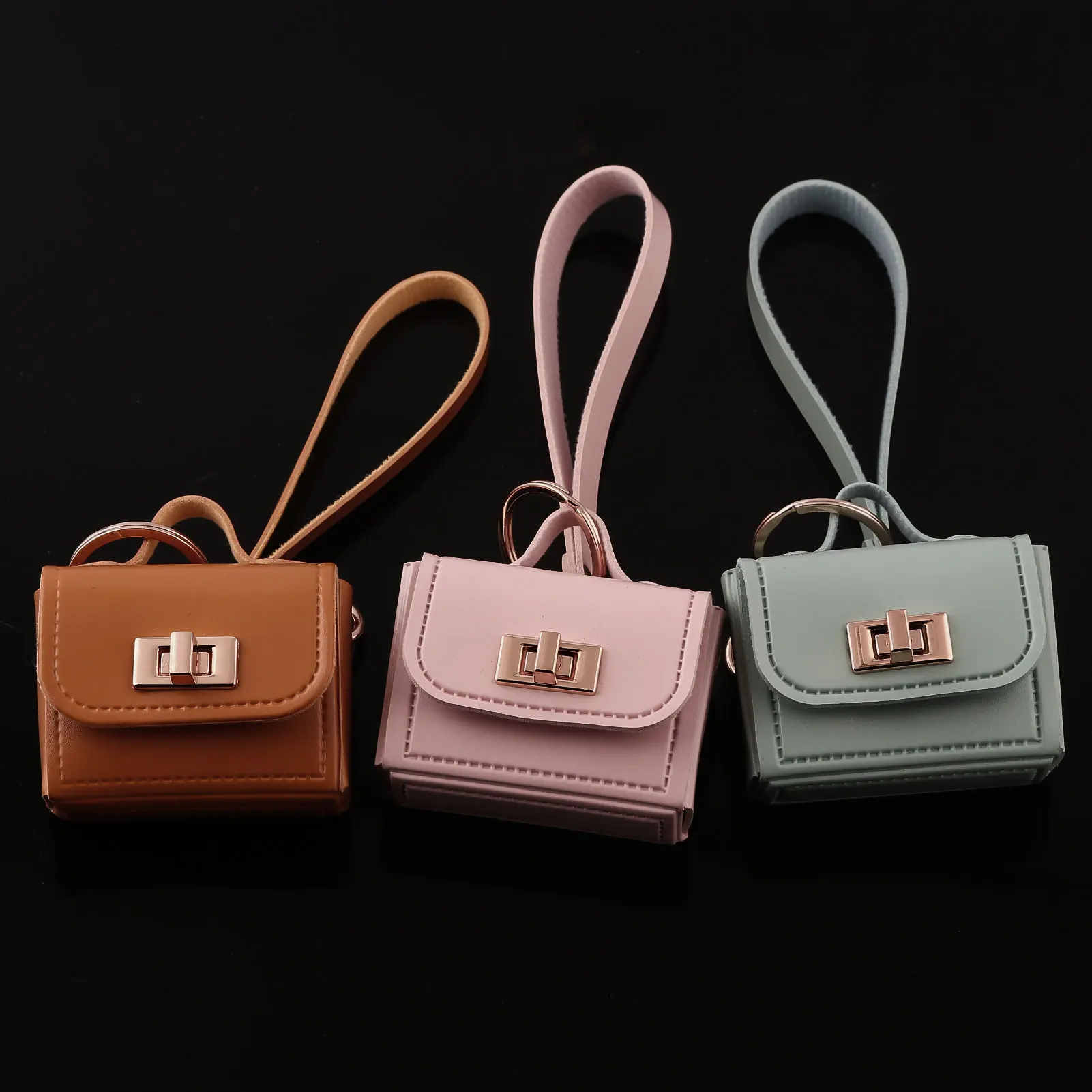Korea Cute Mini Bags Bag Charms Colorful Pendant Kawaii Keychain for Women Simple Casual Bag Accessories Gift брелок для ключей gallery 2