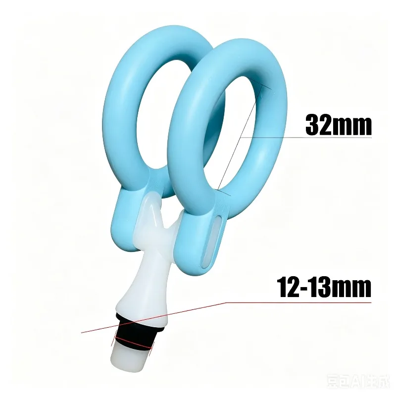 Fascia gun modified head for men L-shaped soft silicone ring, multi-functional replacement, adapter elbow accessories for men