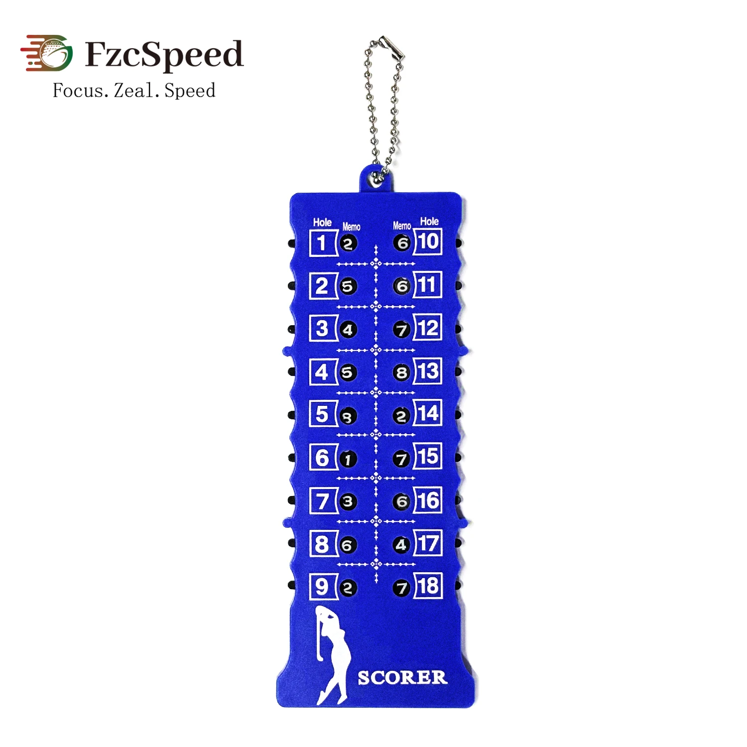 FzcSpeed 2PCS Golf Score Counter 18 Hole Golf Score Shot Counter Lightweight Golf Score Indicator Practice Competition Accessory
